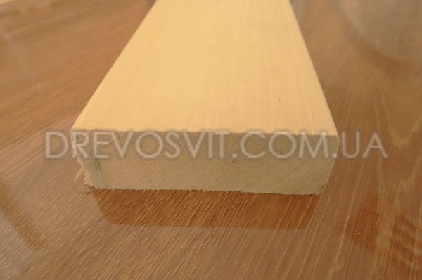 Лежак липа 100 * 25 * 1000-3000мм 1-й сорт