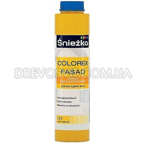 Краситель водно-дисперсионный для фасадных красок Śnieżka COLOREX FASAD