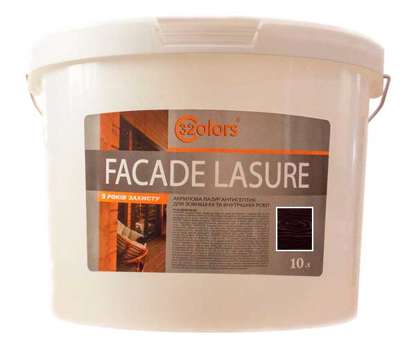 32Color-10l-rozovoe-derevo Краска-лазурь для дерева фасадная бытовая 32 COLOR 10л Розовое дерево