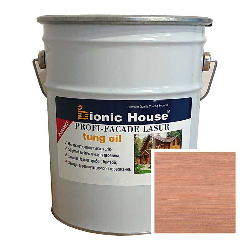 Краска для дерева PROFI-FACADE LASUR tung oil 10л Индиго