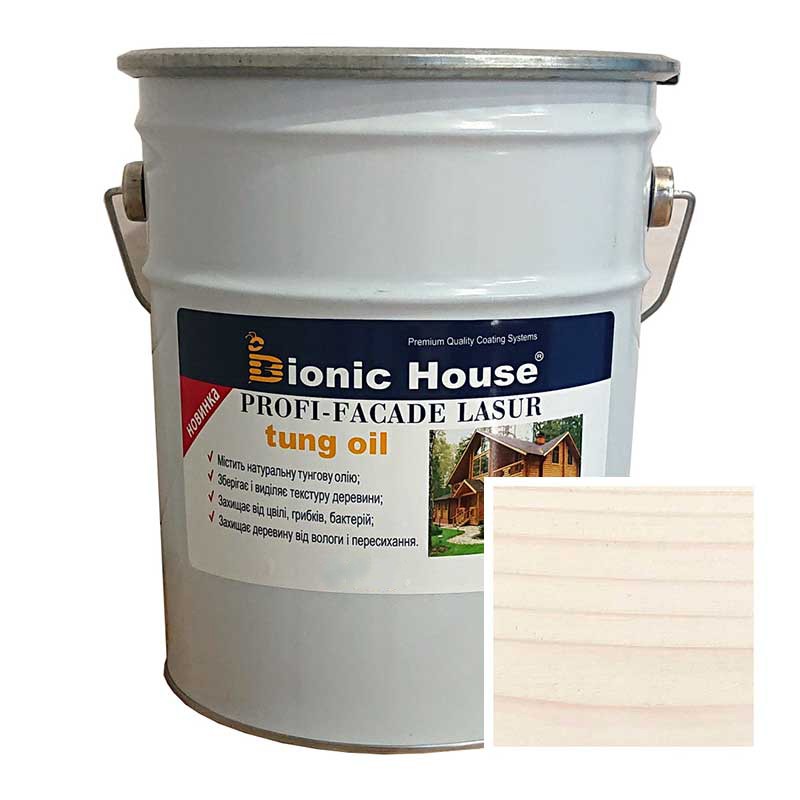 Краска для дерева PROFI-FACADE LASUR tung oil 10л Жасмин