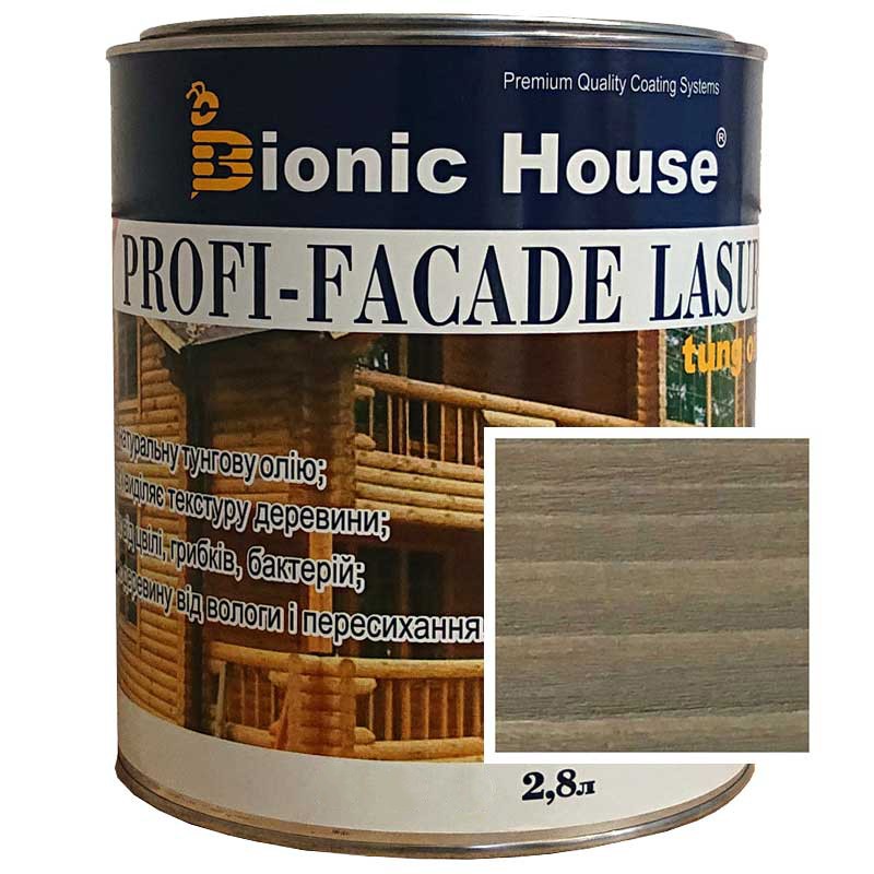Краска для дерева PROFI-FACADE LASUR tung oil 2,8л Ольха