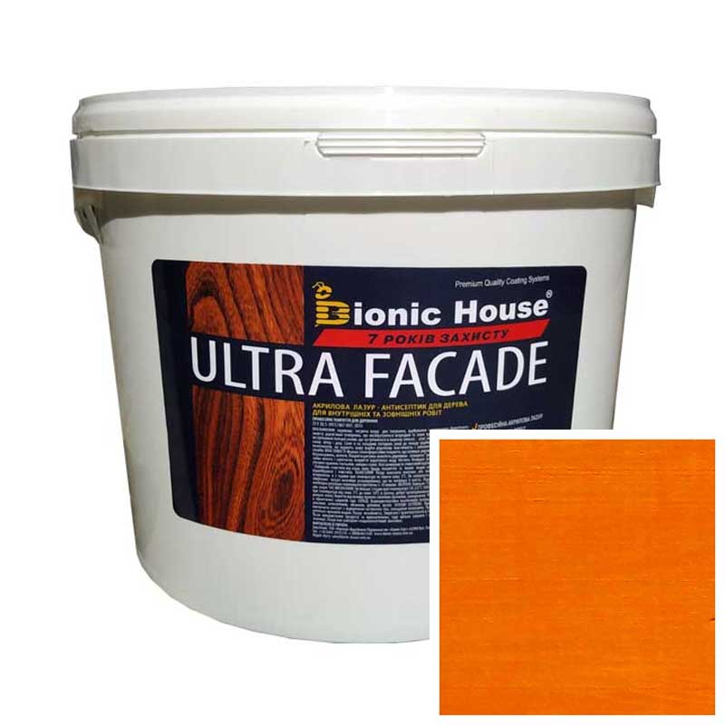 Краска для дерева фасадная, длительного срока службы ULTRA FACADE 10л Пиния
