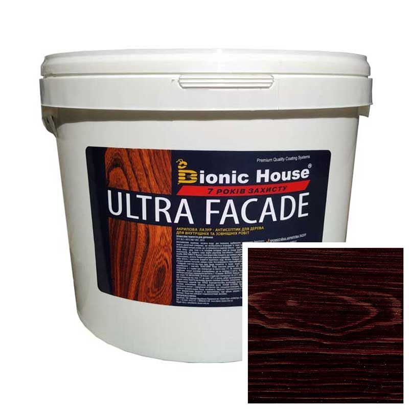 Краска для дерева фасадная, длительного срока службы ULTRA FACADE 10л Розовое дерево
