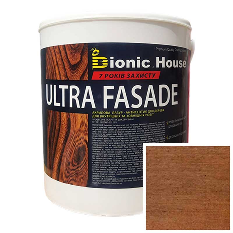 Краска для дерева фасадная, длительного срока службы ULTRA FACADE 0,8л Тауп