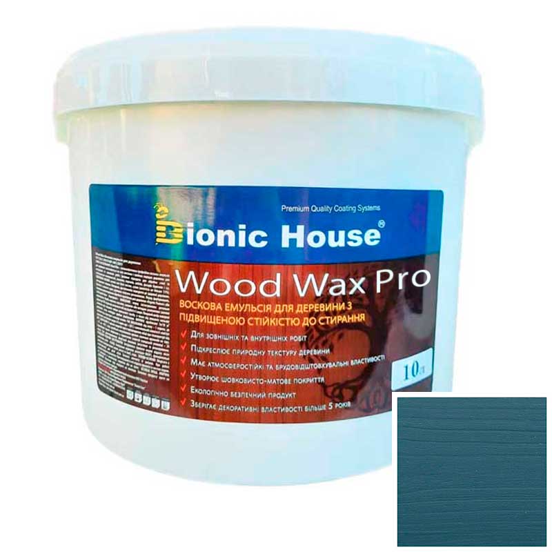 Краска для дерева WOOD WAX PRO безцветная база Bionic-House 10л Крайола
