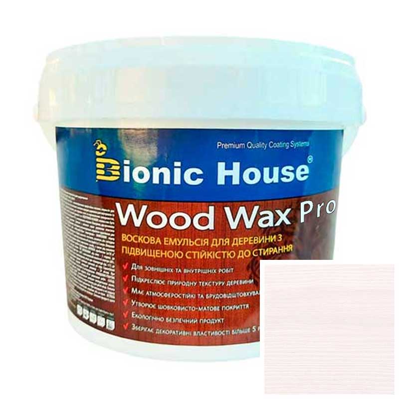 Краска для дерева WOOD WAX PRO Белая База Bionic-House 0,8л Арктик