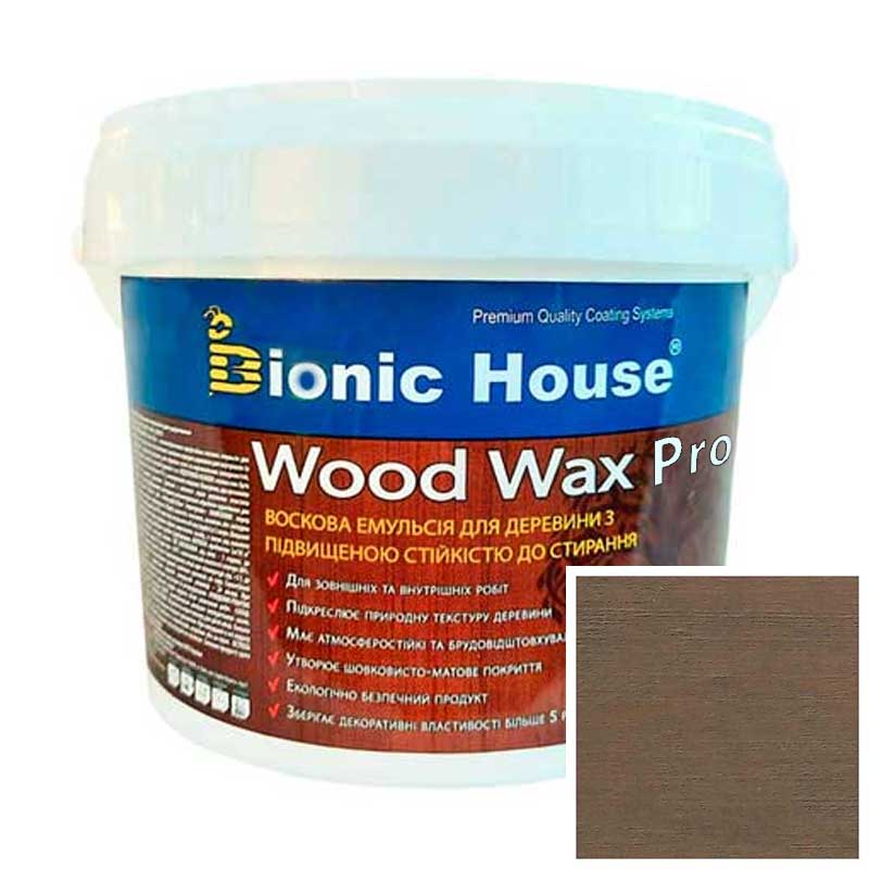 Краска для дерева WOOD WAX PRO безцветная база Bionic-House 0,8л Умбра