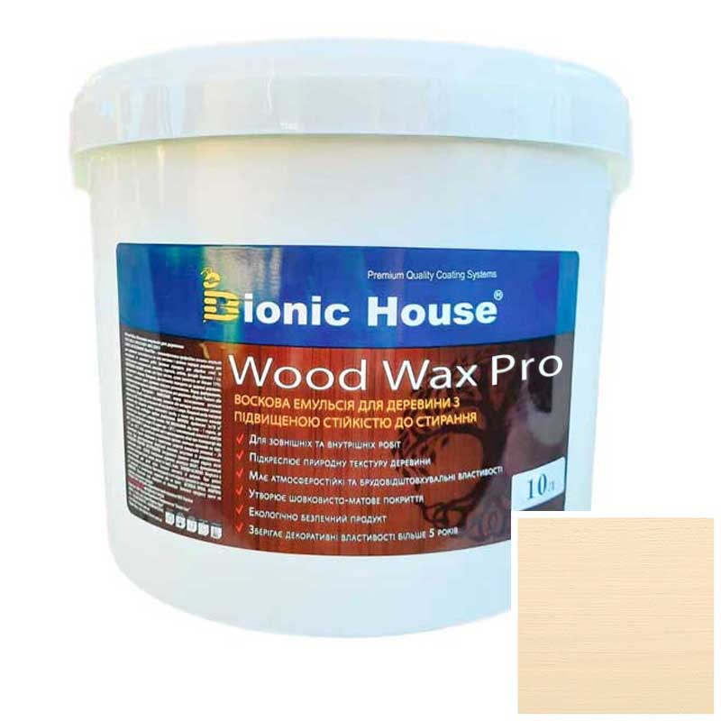 Краска для дерева WOOD WAX PRO Белая База Bionic-House 10л Капучино