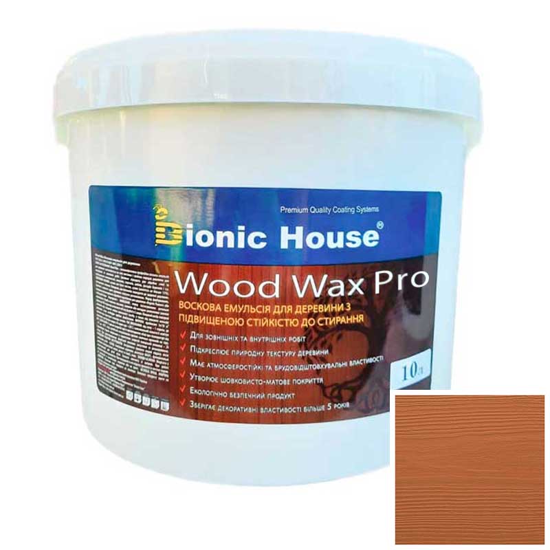 Краска для дерева WOOD WAX PRO Белая База Bionic-House 10л Мокко