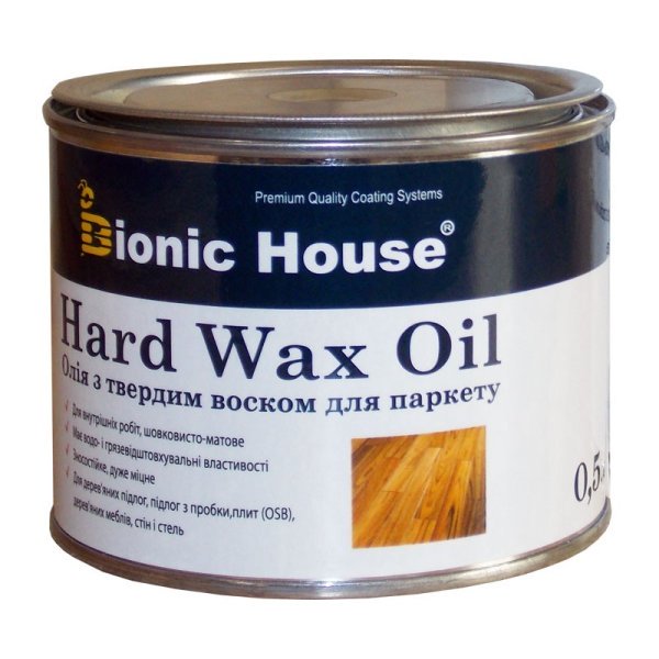 floor-oil-base Масло для пола с твердым воском HardWax Oil 0,5л Бесцветный