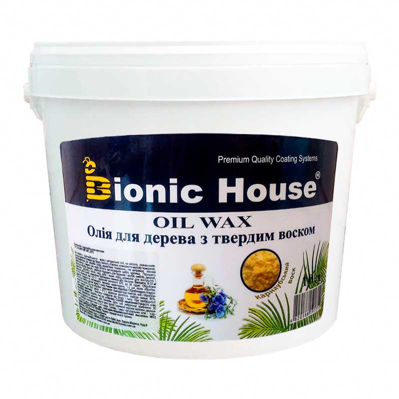 Карнаубский Масло-воск для дерева Bionic-House 10л Бесцветный
