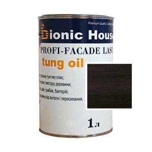 Краска для дерева PROFI-FACADE LASUR tung oil 1л Черный