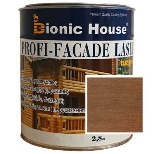 Краска для дерева PROFI-FACADE LASUR tung oil 2,8л Тауп