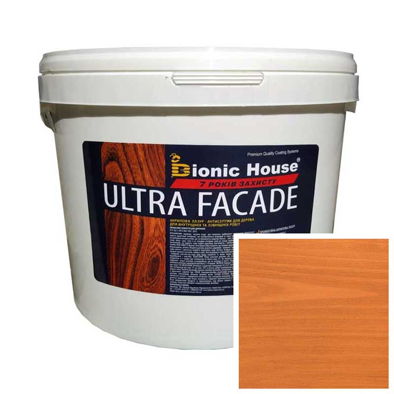 ULTRA-FACADE-10l-mindal Краска для дерева фасадная, длительного срока службы ULTRA FACADE 10л Миндаль
