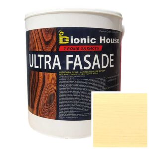 Краска для дерева фасадная, длительного срока службы ULTRA FACADE 0,8л Слоновая Кость