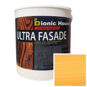 Краска для дерева фасадная, длительного срока службы ULTRA FACADE 0,8л Светлый Дуб