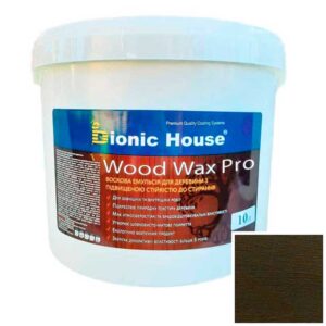 Фарба для дерева WOOD WAX PRO безКолірная база Bionic-House 10л Антрацит