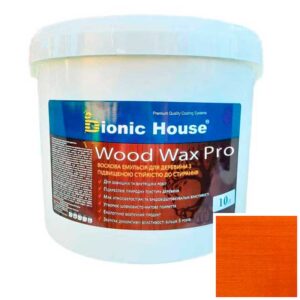 Краска для дерева WOOD WAX PRO безцветная база Bionic-House 10л Янтарь