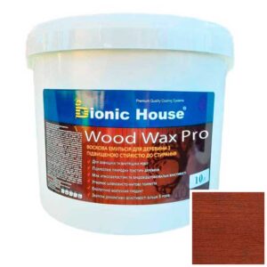 Краска для дерева WOOD WAX PRO безцветная база Bionic-House 10л Марсала
