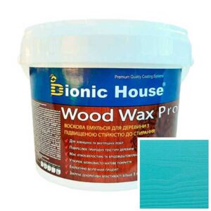Краска для дерева WOOD WAX PRO Белая База Bionic-House 0,8л Бирюза