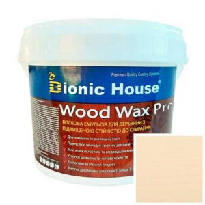 Краска для дерева WOOD WAX PRO Белая База Bionic-House 0,8л Капучино
