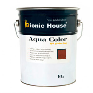 Краска для дерева Bionic-House Aqua Color UV-protect 10л Марсала