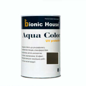 Краска для дерева Bionic-House Aqua Color UV-protect 0,8л Антрацит