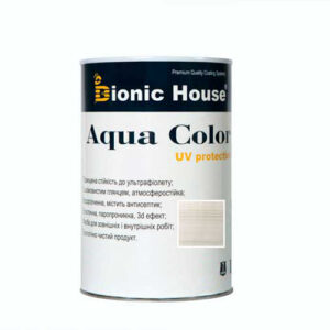 Краска для дерева Bionic-House Aqua Color UV-protect 0,8л Белый дуб