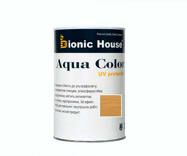 Краска для дерева Bionic-House Aqua Color UV-protect 0,8л Орегон
