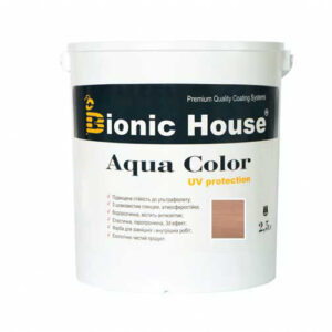 Краска для дерева Bionic-House Aqua Color UV-protect 2,5л Индиго
