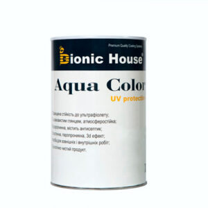 Краска для дерева Bionic-House Aqua Color UV-protect 0,8л Бесцветный