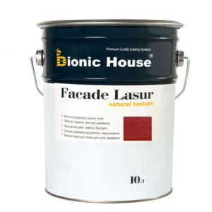 Краска для дерева FACADE LASUR Bionic-House 10л Вишня А108