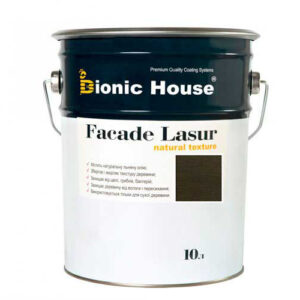 Краска для дерева FACADE LASUR Bionic-House 10л Антрацит