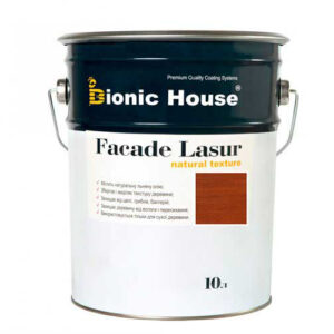 Краска для дерева FACADE LASUR Bionic-House 10л Каштан