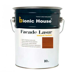 Краска для дерева FACADE LASUR Bionic-House 10л Коньяк