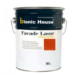 Краска для дерева FACADE LASUR Bionic-House 10л Махагон