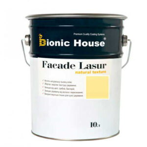 Краска для дерева FACADE LASUR Bionic-House 10л Медовый