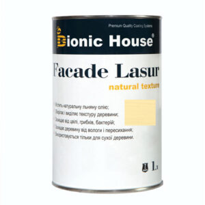 Краска для дерева FACADE LASUR Bionic-House 1л Слоновая кость А102
