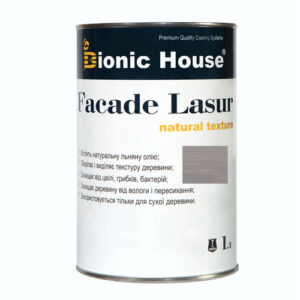 Краска для дерева FACADE LASUR Bionic-House 1л Пепел А117