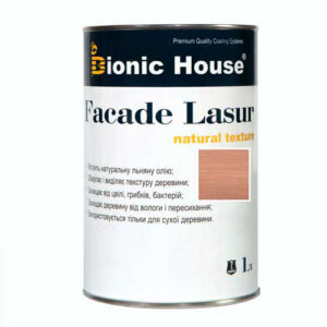Краска для дерева FACADE LASUR Bionic-House 1л Индиго