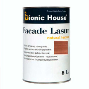 Краска для дерева FACADE LASUR Bionic-House 1л Сандал