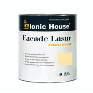 Краска для дерева FACADE LASUR Bionic-House 2,8л Слоновая кость А102
