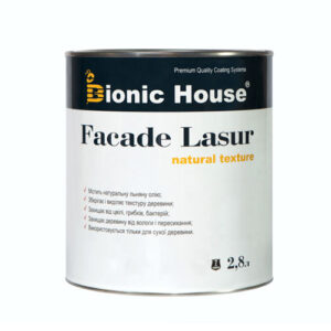 Краска для дерева FACADE LASUR Bionic-House 2,8л Бесцветный