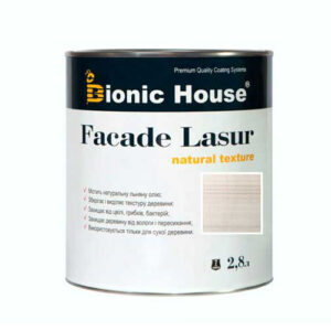 Краска для дерева FACADE LASUR Bionic-House 2,8л Белый Дуб