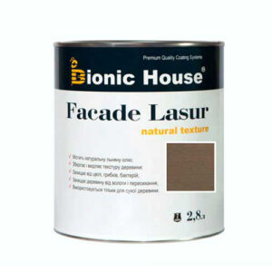 Краска для дерева FACADE LASUR Bionic-House 2,8л Умбра