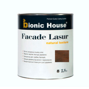 Краска для дерева FACADE LASUR Bionic-House 2,8л Венге
