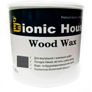 Краска для дерева WOOD WAX Bionic-House 0,8л Артгрей