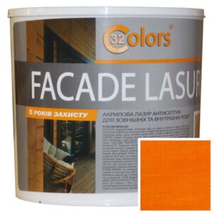 Краска-лазурь для дерева фасадная бытовая 32 COLOR 0,8л Пиния
