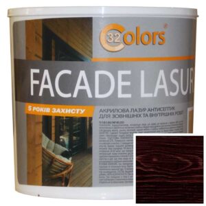 Краска-лазурь для дерева фасадная бытовая 32 COLOR 0,8л Розовое дерево